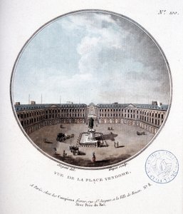 Uitzicht op Place Vendôme - in 