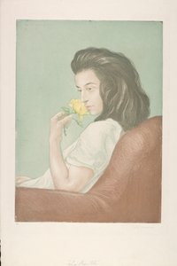De Theeroos, ca. 1900 (kleur ets)