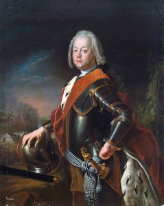 Portret van Christian August, Prins van Anhalt-Zerbst, 1725
