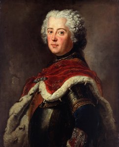 Portret van Frederik II van Pruisen 1712-1786 als Kroonprins, 1739 door Antoine Pesne