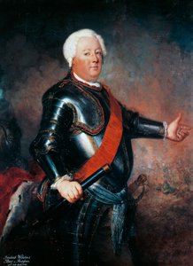 Portret van Frederik Willem I van Pruisen (Berlijn) door Antoine Pesne