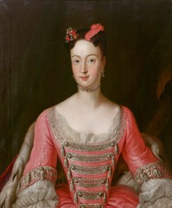 Prinses Wilhelmine van Pruisen, markgravin van Brandenburg-Bayreuth door Antoine Pesne