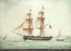 De Wezel komt Marseille binnen, 9 september 1823