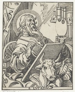 Lucas de evangelist door Antoine Sallaert