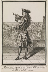 Monsieur Le Comte de Tourville Vice-Admiral en Maarschalk van Frankrijk door Antoine Trouvain