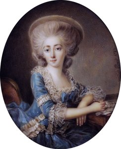 Madame de Montesson (1738-1806), door Antoine Vestier (1740-1824) door Antoine Vestier