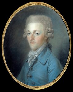 Portret van Louis Antoine Henri de Bourbon, Hertog van Enghien door Antoine Vestier