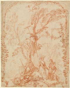 De Galante Tuinman door Antoine Watteau