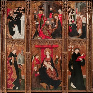 Altaarstuk van de Maagd, Sint Augustinus en Sint Nicolaas van Tolentino