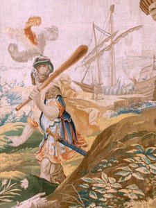 Verhaal van Theseus. Theseus verlaat Ariadne op het eiland Naxos