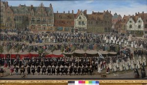 Processie van de Sablon meisjes in Brussel, c.1635 door Antoine or Anthonis Sallaert