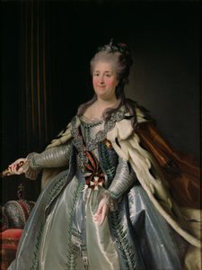 Portret van Catharina II (1729-96) door Anton Albertrandi