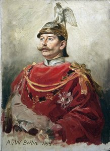 Portret van Duitse keizer Wilhelm II (1859-1941), koning van Pruisen