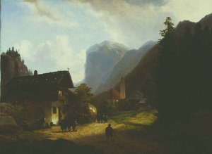 Het bergdorp door Anton Doll