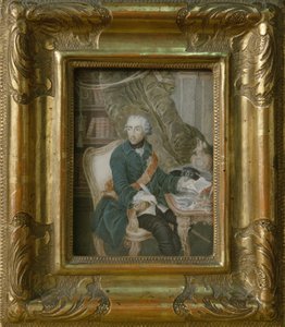 Koning Frederik II van Pruisen in zijn Hohenzollern-jasje, 1769 door Anton Friedrich Konig