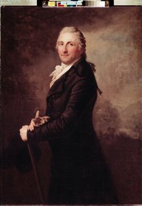 Portret van George Leopold de Gogul, Franse militair en politicus door Anton Graff