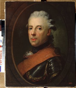 Portret van prins Hendrik van Pruisen (1726-1802), broer van Frederik de Grote door Anton Graff