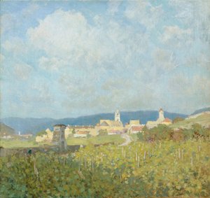 Dürnstein in de Wachau door Anton Hans Karlinsky