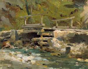 Brug over de beek door Anton Hansch