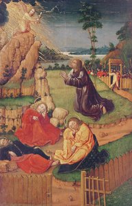 Jezus in de Tuin van Olijven, uit Scènes uit het Leven van Christus door Anton Henkel