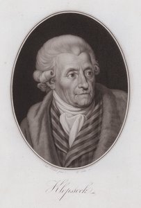 Friedrich Gottlieb Klopstock, Duitse dichter (gravure)