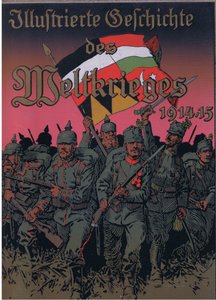 Omslagontwerp, uit De Geïllustreerde Geschiedenis van de Wereldoorlog 1914-1915 uitgegeven door Union Berlagsefellfchaft, Vol. 3