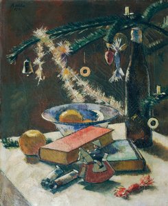 Stilleven onder de kerstboom