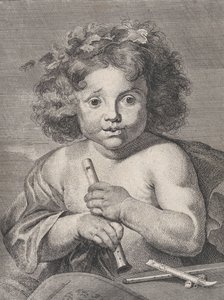 De Jonge Bacchus, met een fluit, 1728