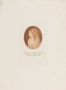 Portret van Katharina Josepha Ritter, geboren Baumann 11763-1849, ca. 1800 door Anton Karcher