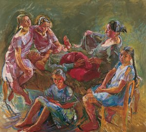 De familie van de kunstenaar