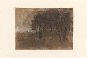 Bosrand door Anton Mauve