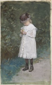 Elisabeth Mauve (geb. 1875), dochter van de kunstenaar door Anton Mauve
