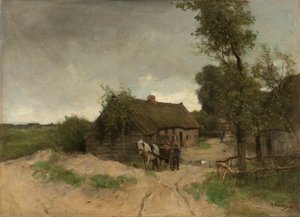 Huisje aan de Zandweg door Anton Mauve