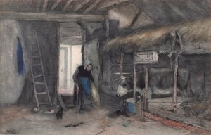 Ochtendklusjes, c.1845-65 door Anton Mauve