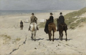 Ochtendrit langs het Strand