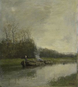 Trekvaart door Anton Mauve