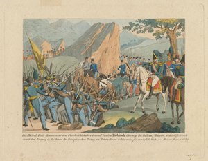 Het leger van graaf Ivan Ivanovich Diebitsch steekt de Balkan over door Anton Paul Eisen