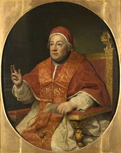 Portret van paus Clemens XIII door Anton Raphael Mengs