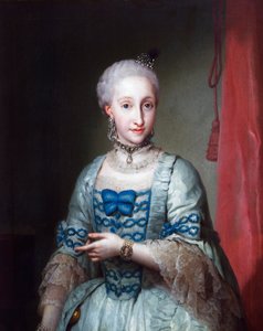Portret van Infanta Maria Josefa van Spanje, door Anton Raphael Mengs door Anton Raphael Mengs