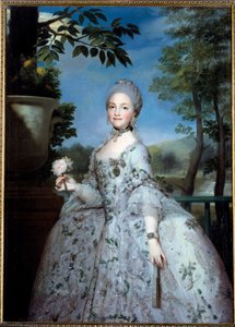 Portret van Maria Louisa van Parma, prinses van Asturië (1751-1819) door Anton Raphael Mengs