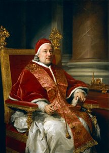 Portret van paus Clemens XIII Rezzonico, door Anton Raphael Mengs door Anton Raphael Mengs
