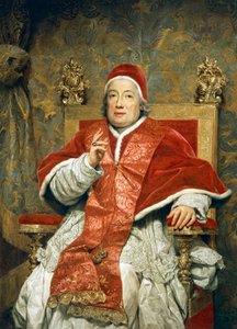 Portret van Paus Clemens XIII Rezzonico door Anton Raphael Mengs