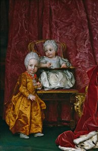 Spaans:  Los archiduques Fernando y María Ana de Austria Aartshertog Ferdinand en Aartshertogin Maria Anna van Oostenrijk
