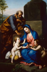 De Heilige Familie met de Jonge Johannes de Doper door Anton Raphael Mengs