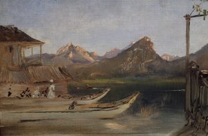 Aan de Wolfgangsee door Anton Romako