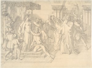 Zangerswedstrijd op de Wartburg door Anton Romako