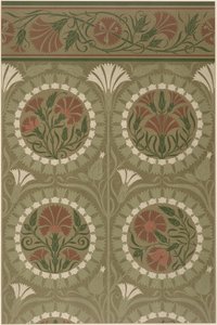 Behangontwerp met korenbloemen