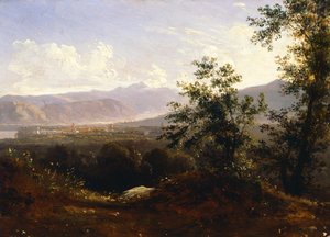 Uitzicht op Sorrento vanaf de Kaap door Anton Sminck Pitloo