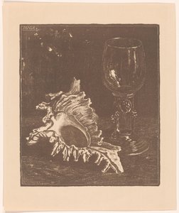 Schelp en roemer door Anton Wirtz