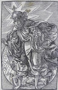 De Schepping van de Wereld, uit de Worms Bijbel, 1529 door Anton Woensam